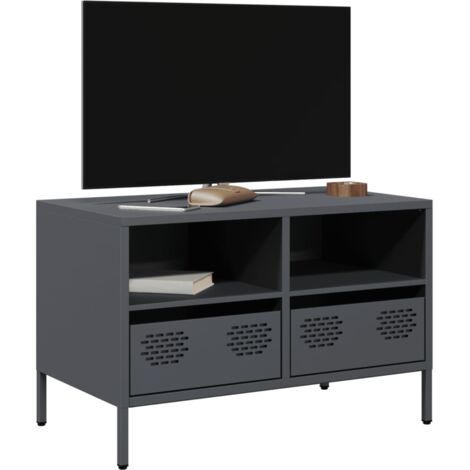 TV-Schrank Anthrazit 68x39x43,5 cm Kaltgewalzter Stahl vidaXL464707