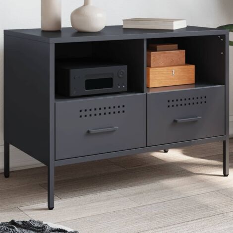 TV-Schrank Anthrazit 68x39x50,5 cm Stahl vidaXL560345