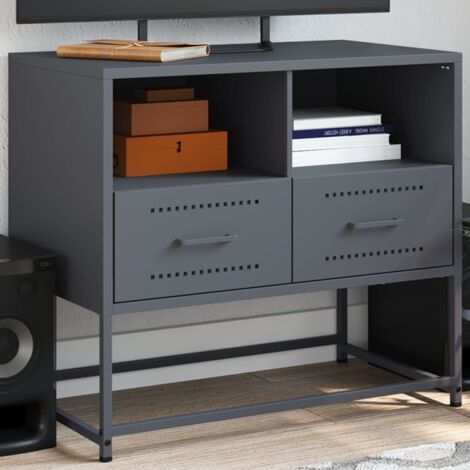 TV-Schrank Anthrazit 68x39x60,5 cm Stahl vidaXL839821