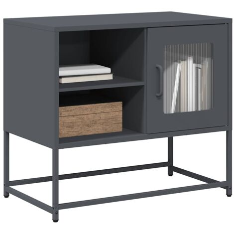 TV-Schrank Anthrazit 68x39x60,5 cm Stahl vidaXL949348