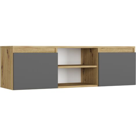 TV-Schrank Artisan Mix Anthrazit, 120 x 40 x 36 cm - Modern TV