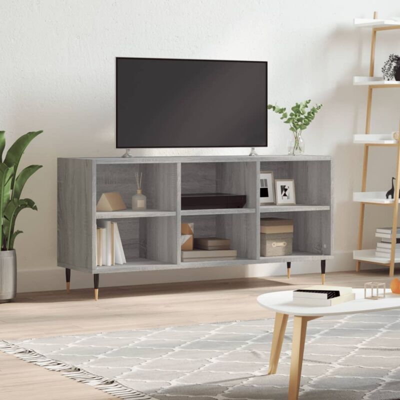 Vidaxl - Tv-schrank Grau Sonoma 103, 5x30x50 Cm Holzwerkstoff
