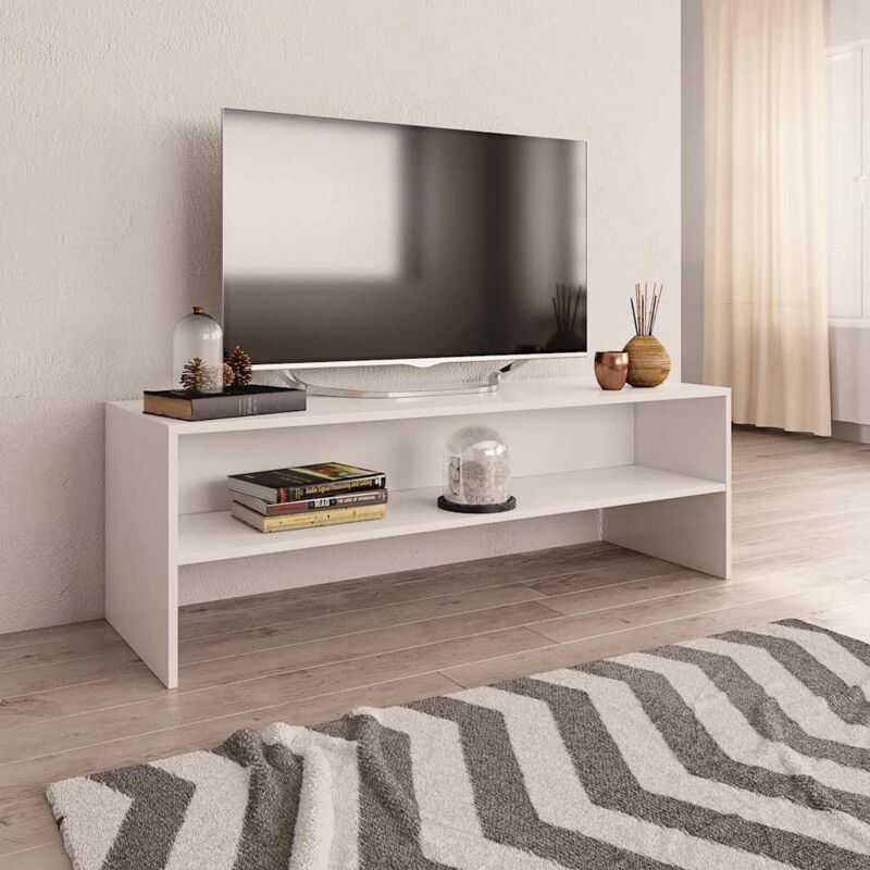 Tv-schrank Weiß 120x40x40 Cm Holzwerkstoff Vidaxl
