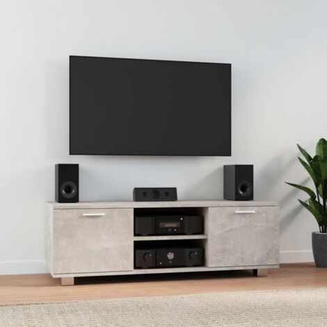 TV-Schrank Betongrau 120x40,5x35 cm Holzwerkstoff vidaXL
