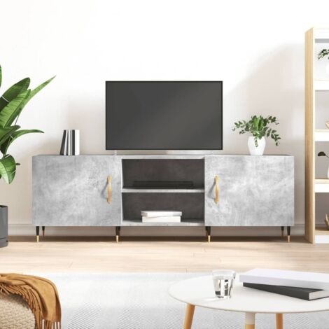 TV-Schrank Betongrau 150x30x50 cm Holzwerkstoff vidaXL