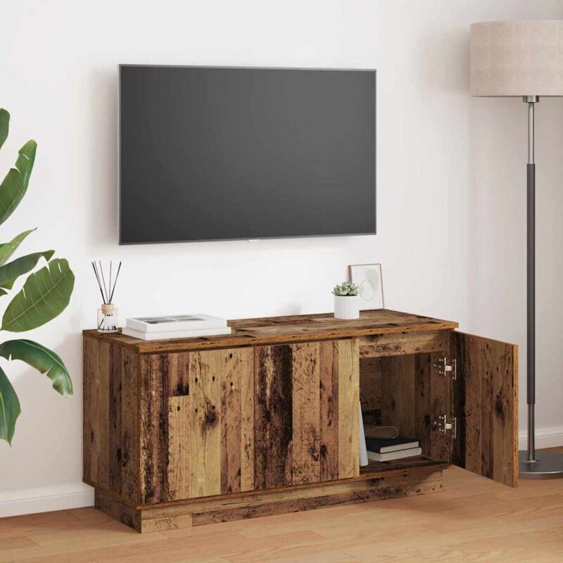 Tv-schränk Altholz 100 X 38 X 49 Cm Holzwerkstoff Vidaxl