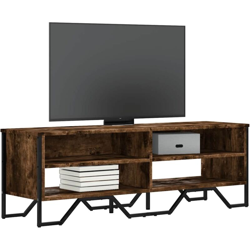 Vidaxl - Tv-schrank Räuchereiche 122x34x41 Cm Holzwerkstoff