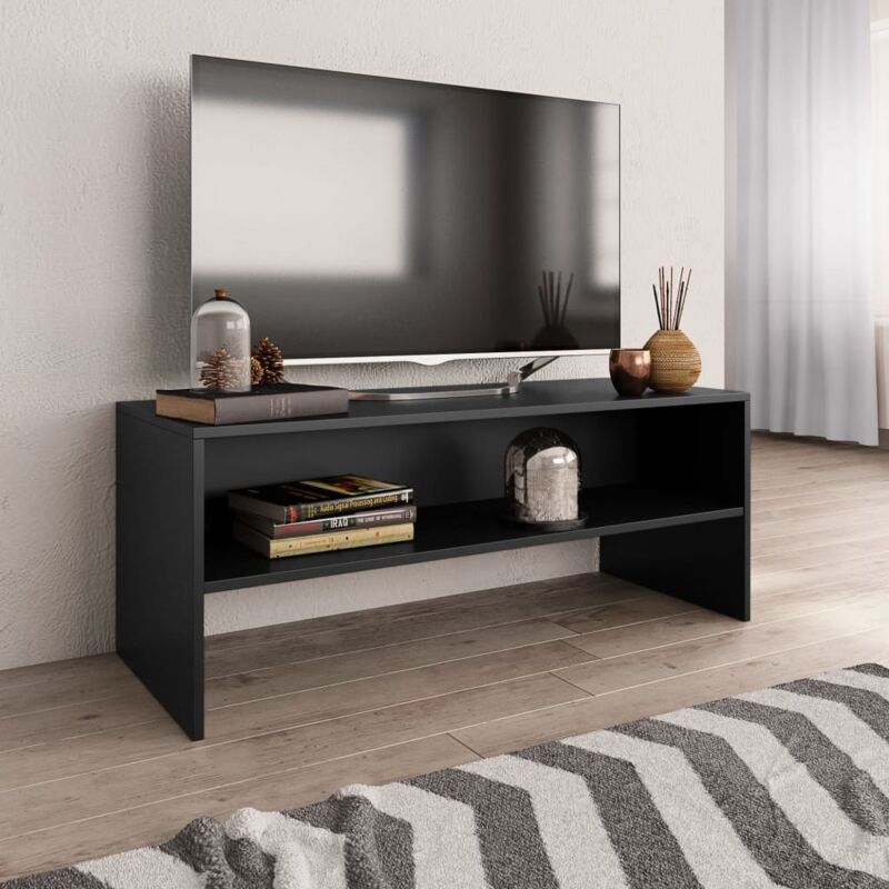 Tv-schrank Schwarz 100x40x40 Cm Holzwerkstoff Vidaxl