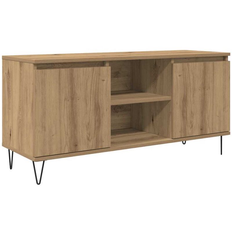 Tv-schränk Artisan-eiche 104 X 35 X 50 Cm Holzwerkstoff Vidaxl