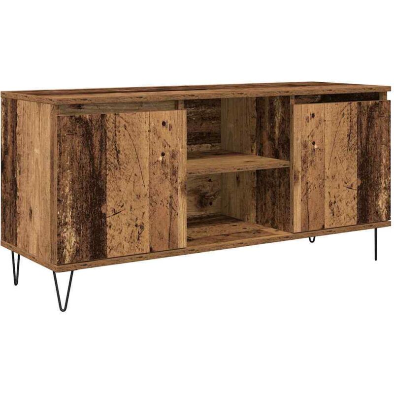 Tv-schränk Altholz 104 X 35 X 50 Cm Holzwerkstoff Vidaxl