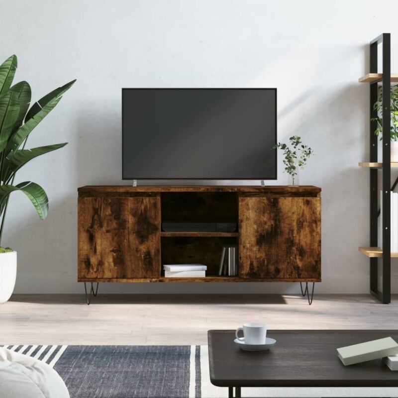 Vidaxl - Tv-schrank Räuchereiche 104x35x50 Cm Holzwerkstoff