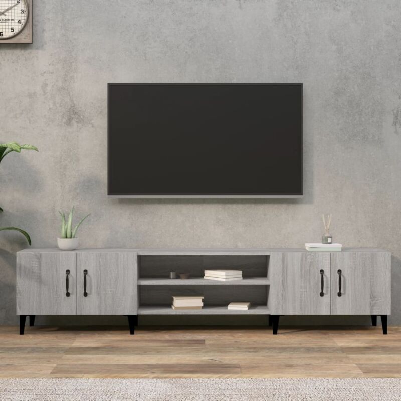 Vidaxl Tv-schrank Grau Sonoma 180x31, 5x40 Cm Holzwerkstoff