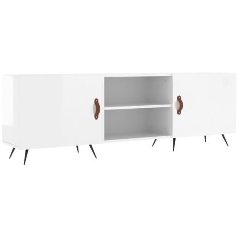 TV-Schrank Hochglanz-Weiß 150x30x50 cm Holzwerkstoff vidaXL
