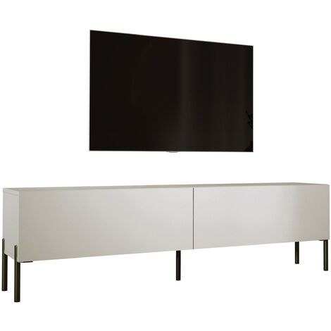 3XE LIVING Kaschmir mit Beinen in Schwarz, A: B: 170 cm cm, H: 52 cm, T: 32 cm. TV-Möbel, TV-Tisch, TV-Bank