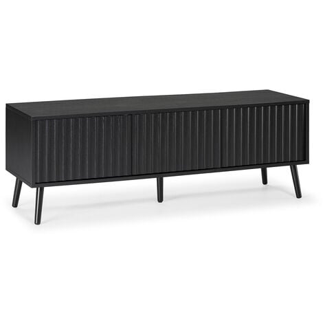 VS VENTA-STOCK TV-Schrank Lluvia 3 Türen, Schwarz