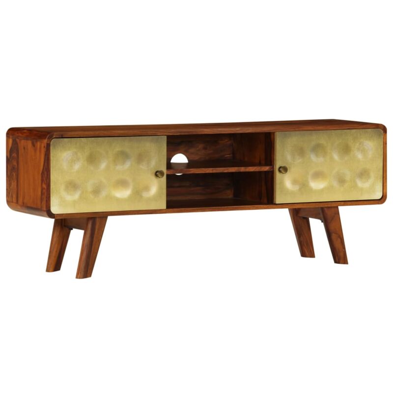 TV-Schrank Massivholz 120 x 30 x 45 cm - Braun - Vidaxl
