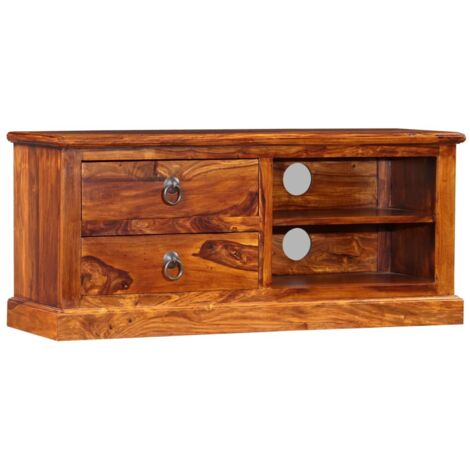 TV-Schrank Massivholz Akazie 90x30x40 cm vidaXL