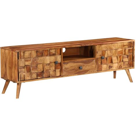 TV-Schrank Massivholz mit Honig-Finish 140x30x40 cm vidaXL - Braun
