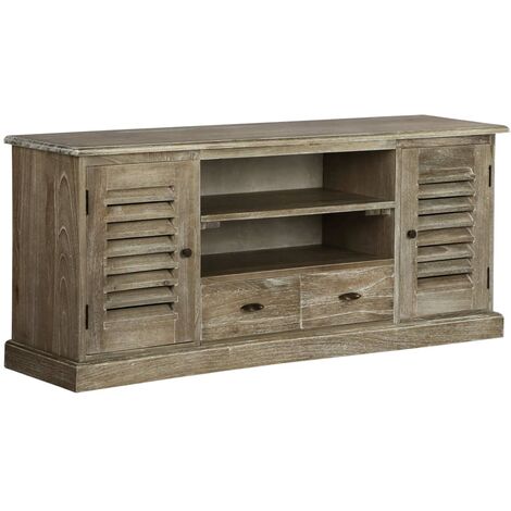 TV-Schrank Mindiholz Massiv 145x35x60 cm vidaXL