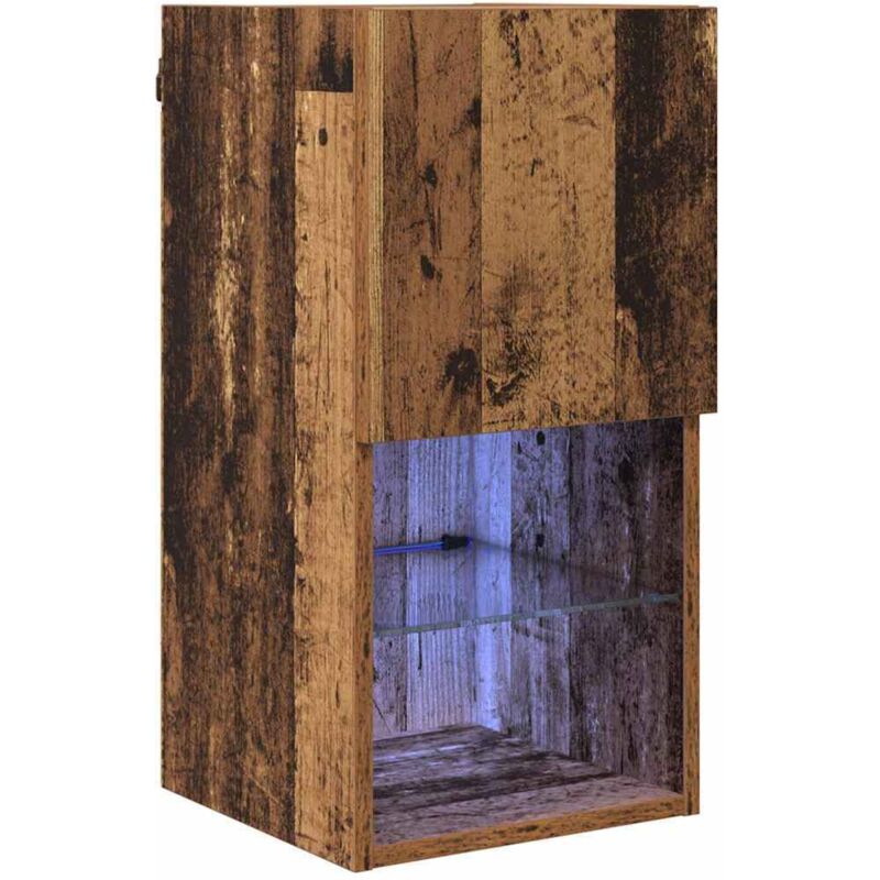 Wandmontierter Tv-schrank Altholz 30, 5 X 30 X 60 Cm Vidaxl