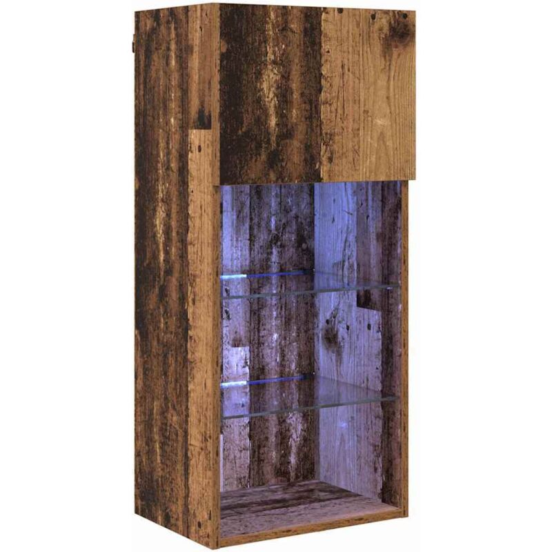 Wandmontierter Tv-schrank Altholz 40, 5 X 30 X 90 Cm Vidaxl