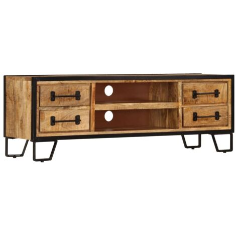 TV-Schrank mit Schubladen 120x30x40 cm Massivholz Mango vidaXL