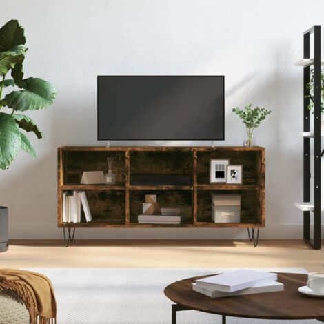 TV-Schrank Räuchereiche 103,5x30x50 cm Holzwerkstoff vidaXL