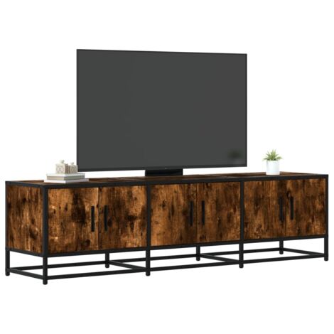 TV-Schrank Räuchereiche 150x35x41 cm Holzwerkstoff und Metall vidaXL