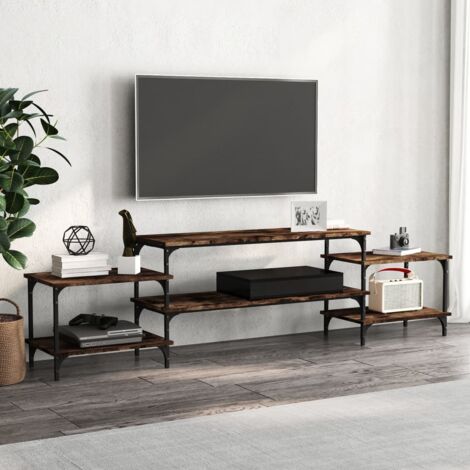 TV-Schrank Räuchereiche 197x35x52 cm aus Spanplatte