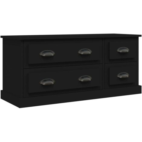 TV-Schrank Schwarz 100x35,5x45 cm Holzwerkstoff vidaXL