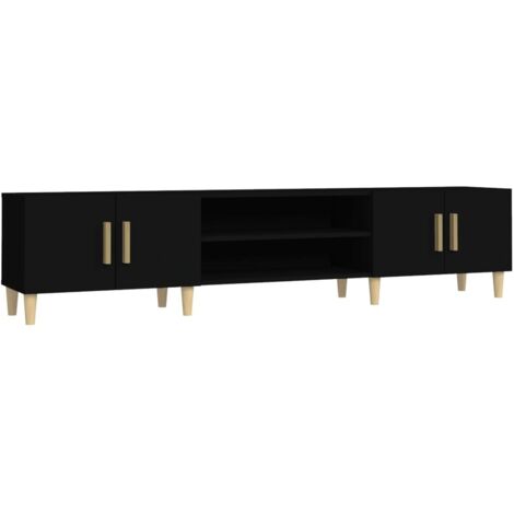 TV-Schrank Schwarz 180x31,5x40 cm Holzwerkstoff vidaXL