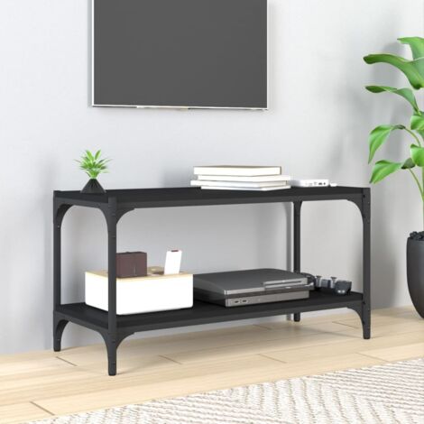 TV-Schrank Schwarz 80x33x41 cm Holzwerkstoff und Stahl vidaXL
