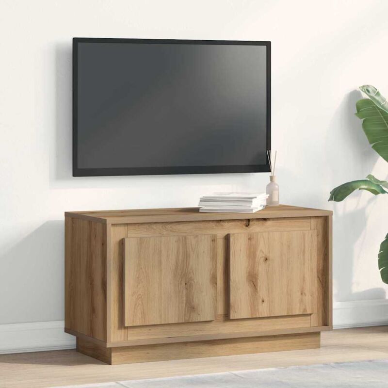 Vidaxl - Tv-schrank Eiche Handwerklich 80 X 35 X 45 Cm Holzwerkstoff