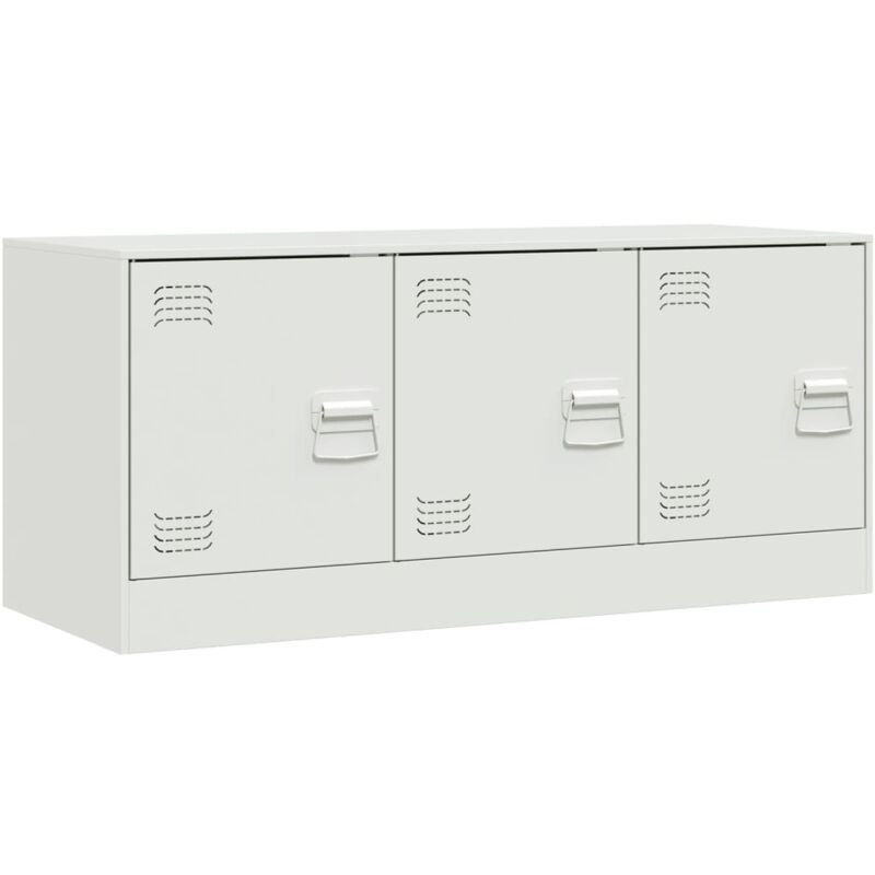Tv-schrank Weiß 99x39x44 Cm Stahl Vidaxl