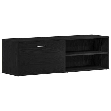 TV-Schrank Schwarze Eiche 120x34x37 cm Holzwerkstoff vidaXL