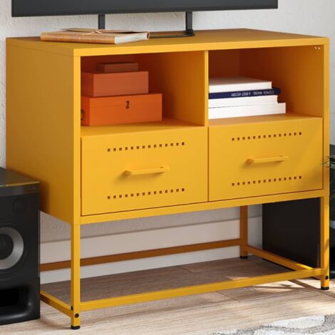 TV-Schrank Senfgelb 68x39x60,5 cm Stahl vidaXL935818