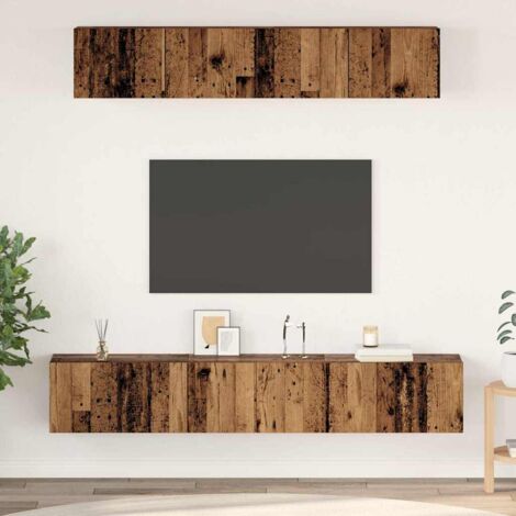 TV-Schrank-Set 5 pcs Altholz 100 x 30 x 30 cm Holzwerkstoff vidaXL