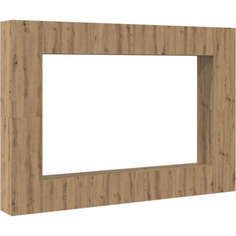 TV-Schrank-Set 8 pcs Artisan-Eiche Mittel 100 x 30 x 30 cm vidaXL