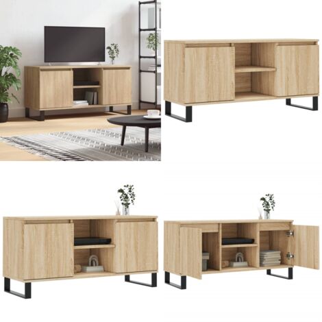 TV-Schrank Sonoma-Eiche 104x35x50 cm Holzwerkstoff - TV-Schrank Sonoma-Eiche - TV-Schrank Holz