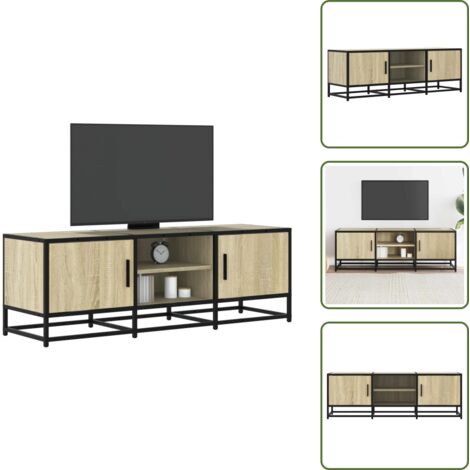 TV-Schrank Sonoma-Eiche 120x35x41 cm Holzwerkstoff und Metall - TV-Schrank - TV-Schränke - TV-Möbel - TV-Ständer