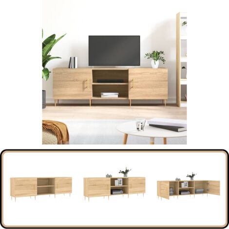 TV-Schrank Sonoma-Eiche 150x30x50 cm Holzwerkstoff - TV-Schrank - Holzwerkstoff - Sonoma-Eiche - Wohnzimmermöbel - Fernsehtisch