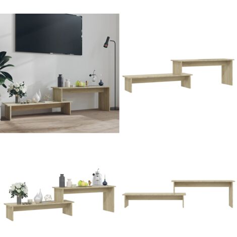 TV-Schrank Sonoma-Eiche 180x30x43 cm Holzwerkstoff - Holzwerkstoff - Sonoma-Eiche