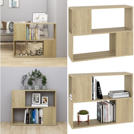 TV-Schrank Sonoma-Eiche 80x24x63 cm Holzwerkstoff - Fernsehschränkchen - Holzwerkstoff - TV-Möbel - Wohnzimmerschrank - Sonoma-Eiche - Home & Living