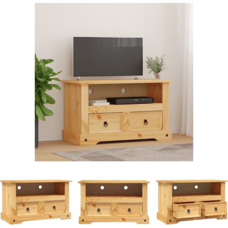 TV-Schrank - vidaXL TV-Schrank Mexiko-Stil Kiefernholz 91x43x56 cm - Wohnzimmermöbel