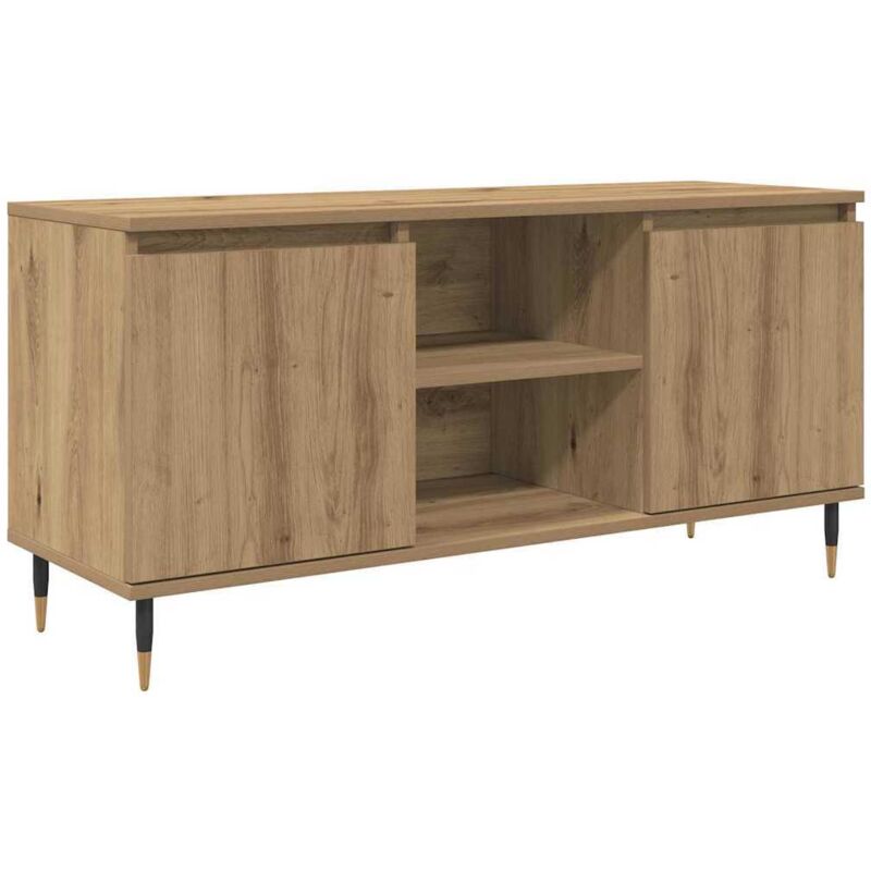 Tv-schränk Artisan-eiche 104 X 35 X 50 Cm Holzwerkstoff Vidaxl