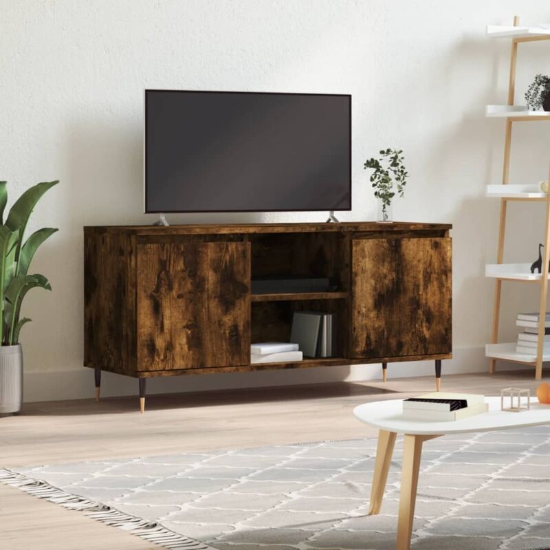 Vidaxl - Tv-schrank Räuchereiche 104x35x50 Cm Holzwerkstoff