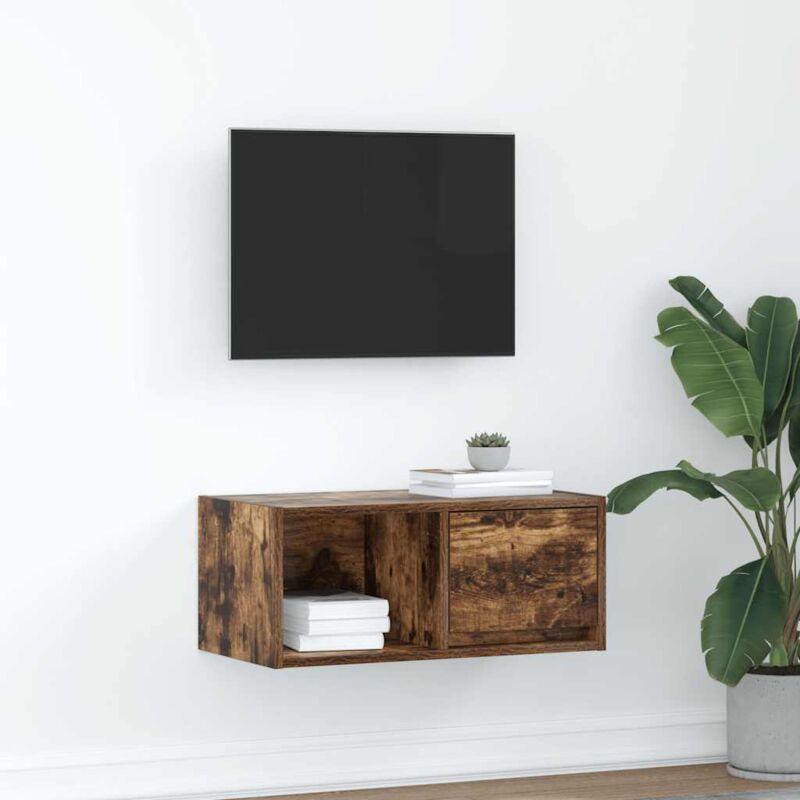 Vidaxl - Tv-schrank Räuchereiche 60x31x25, 5 Cm Holzwerkstoff