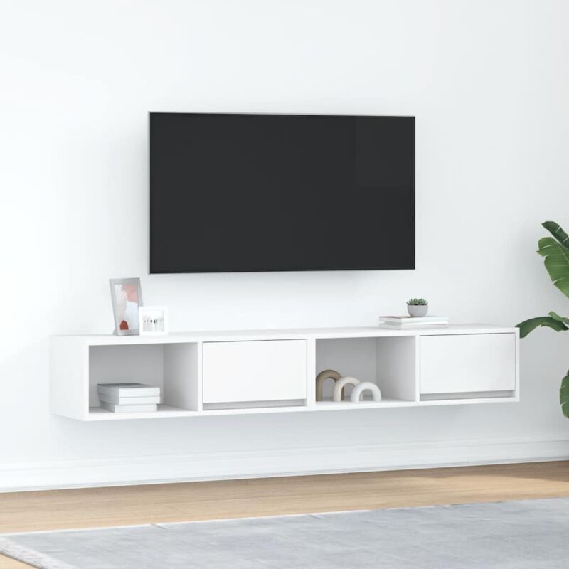 Vidaxl - Tv-schränke 2 Stk. Weiß 80x31x25, 5 Cm Holzwerkstoff