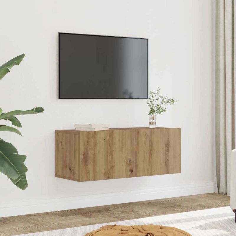 Vidaxl - Tv-wandschränke 2 Stk. Artisan-eiche 80x30x30 Cm