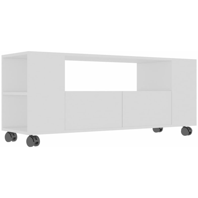 vidaXL TV-Schrank 120x35x43cm Spanplatte Weiß - Weiß